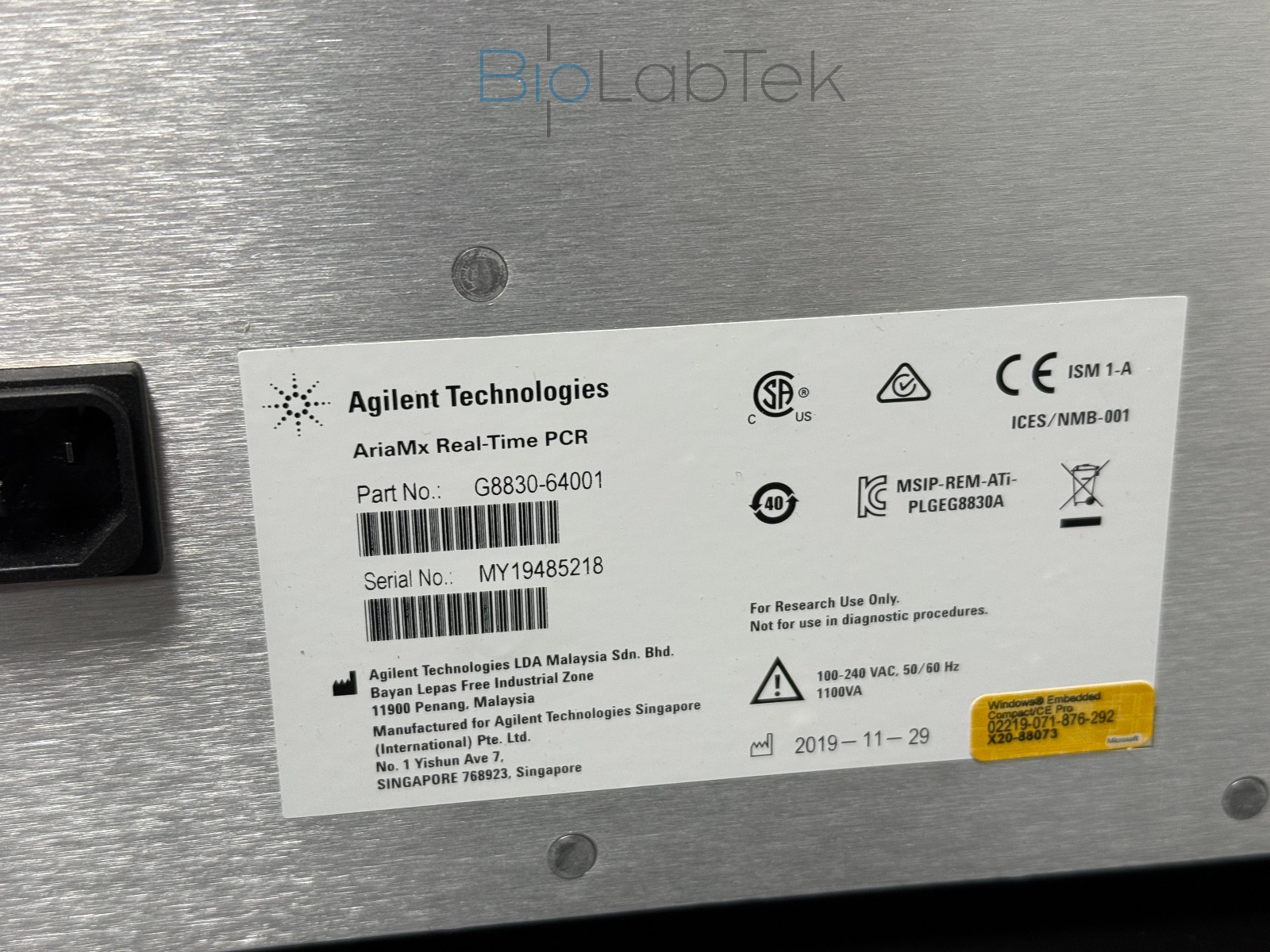 Agilent Technologies AriaMx Real-Time PCR system