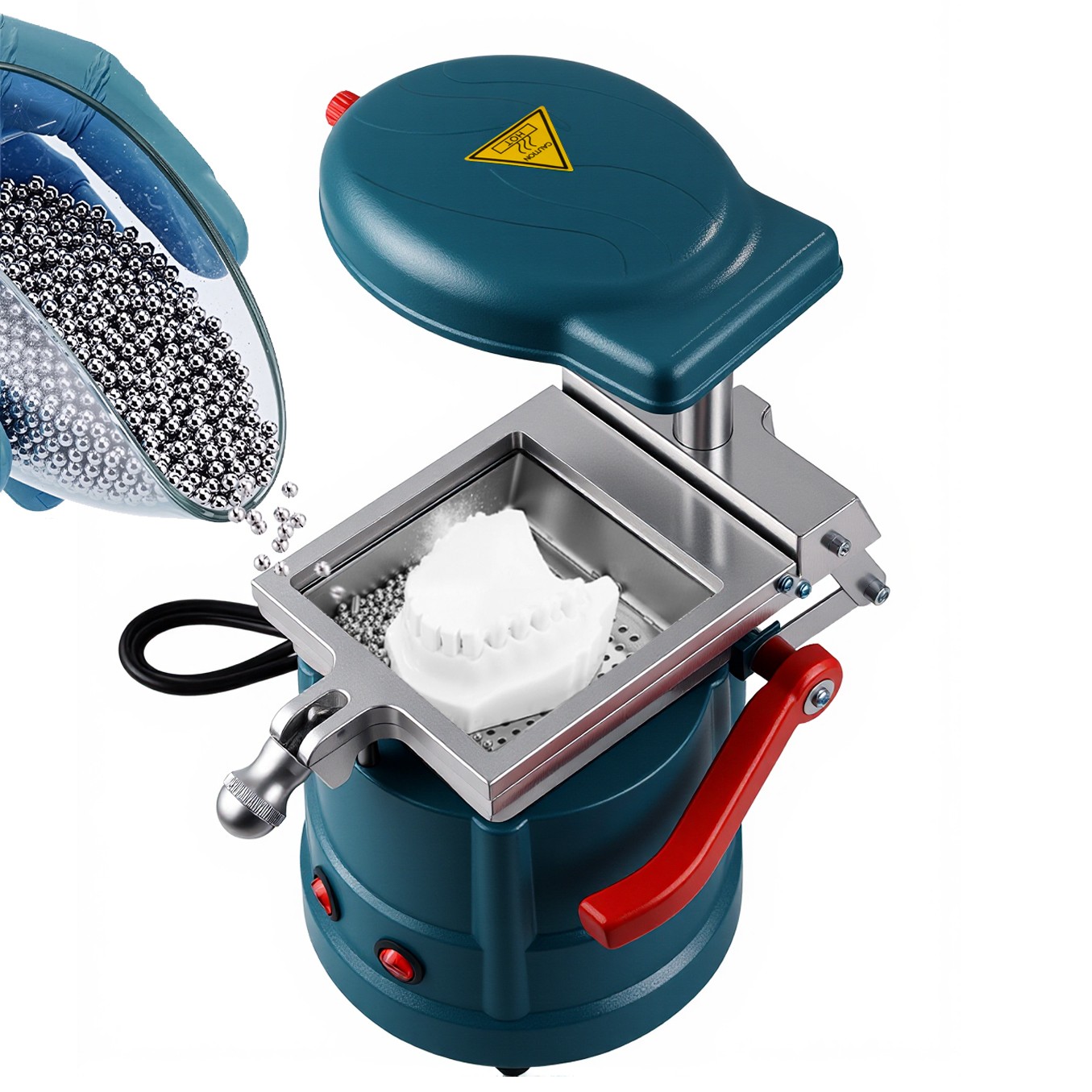 1400W Dental Vacuum Former Machine Plastic Sheets Forming Laminating Machine