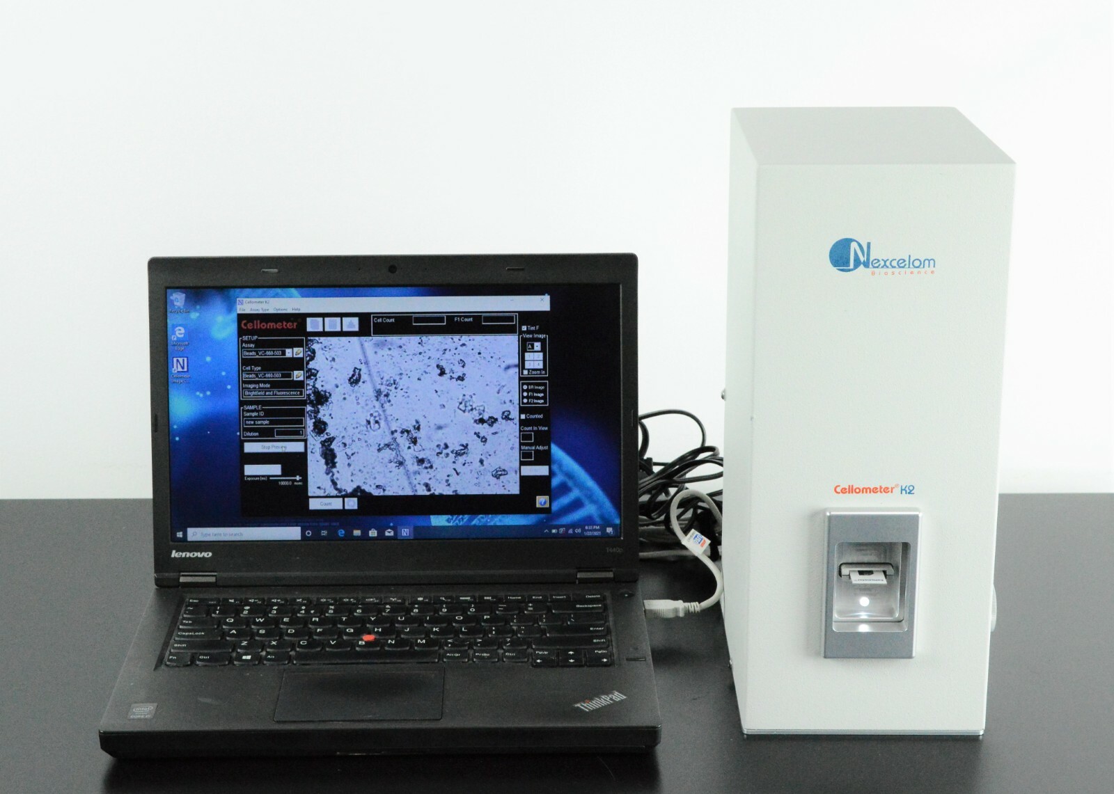 Nexcelom Cellometer K2 Image Cytometer Viability Cell Counter w/pc & Warranty