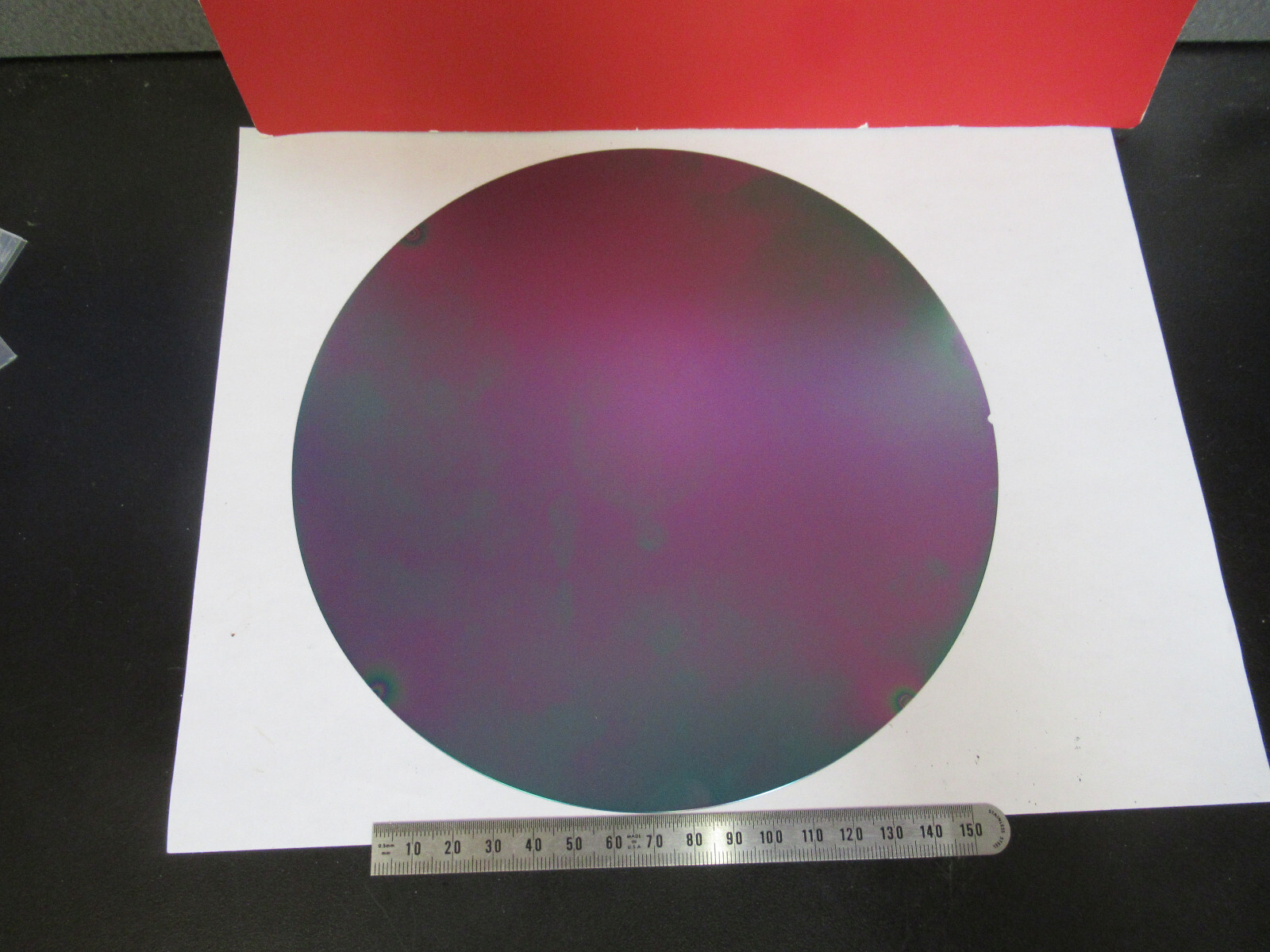 LARGE DIAMETER COLLECTABLE SILICON WAFER AS PICTURED T1-A