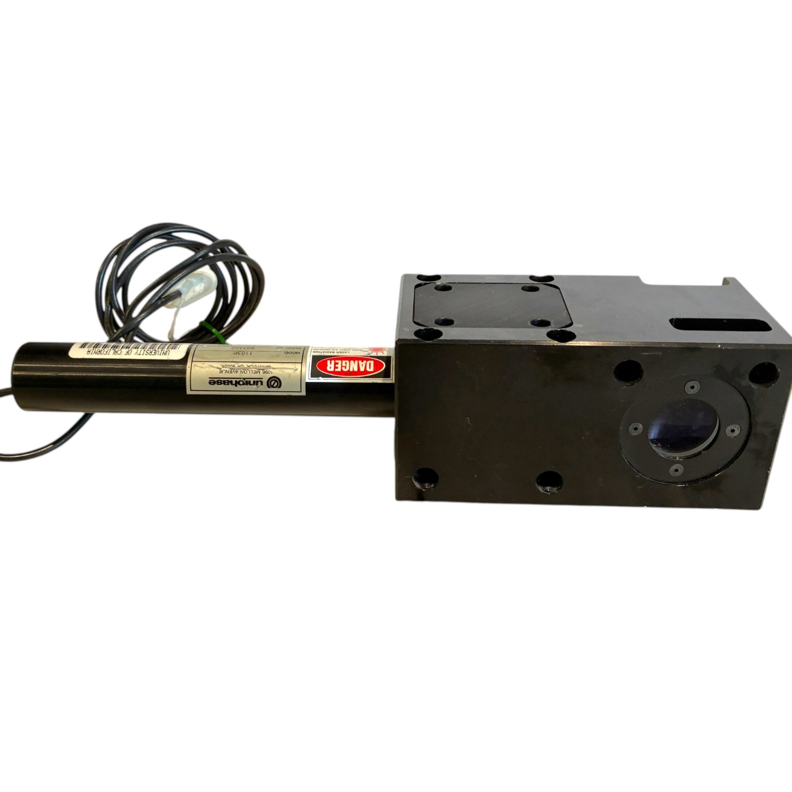 Uniphase 1103P Helium-Neon HeNe Laser Head Assembly 632.8nm Red Polarized Mount