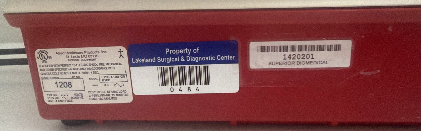 Allied Gomco G180 Portable Aspirator USED