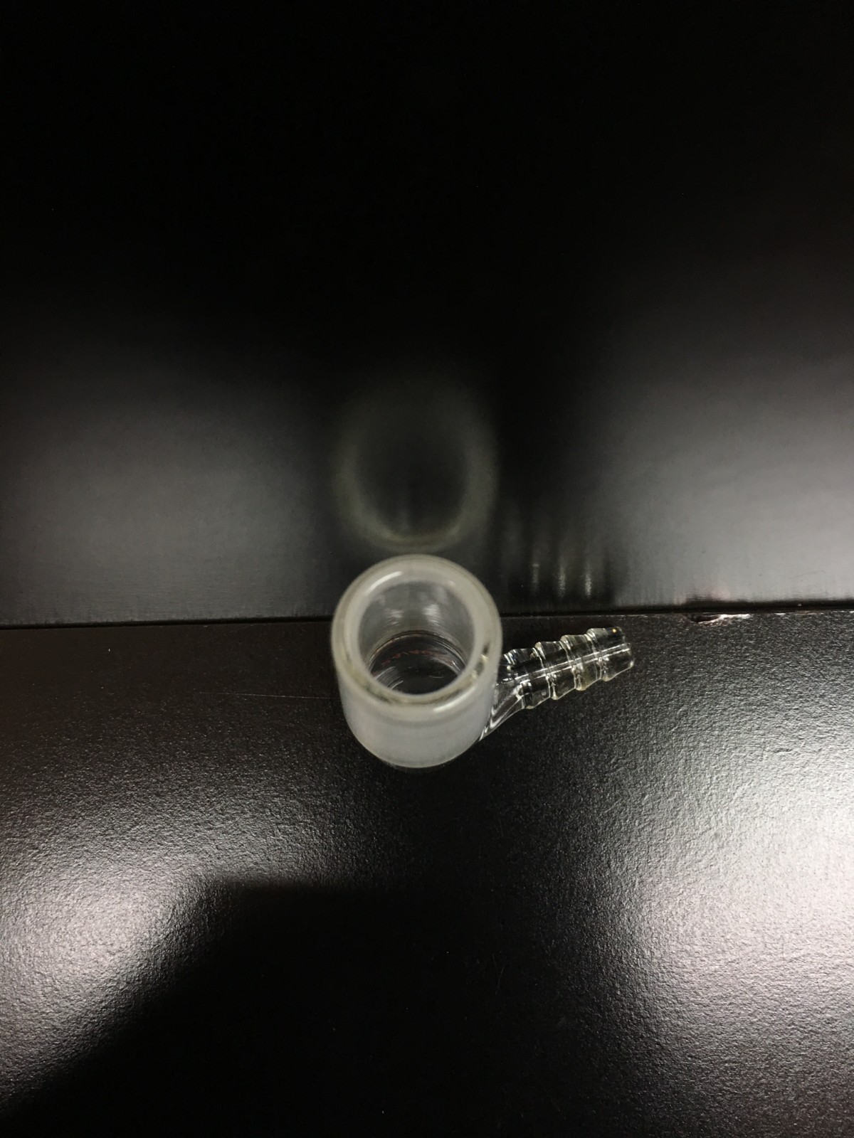 90-degree inlet adapter 24/40 Joint Glass
