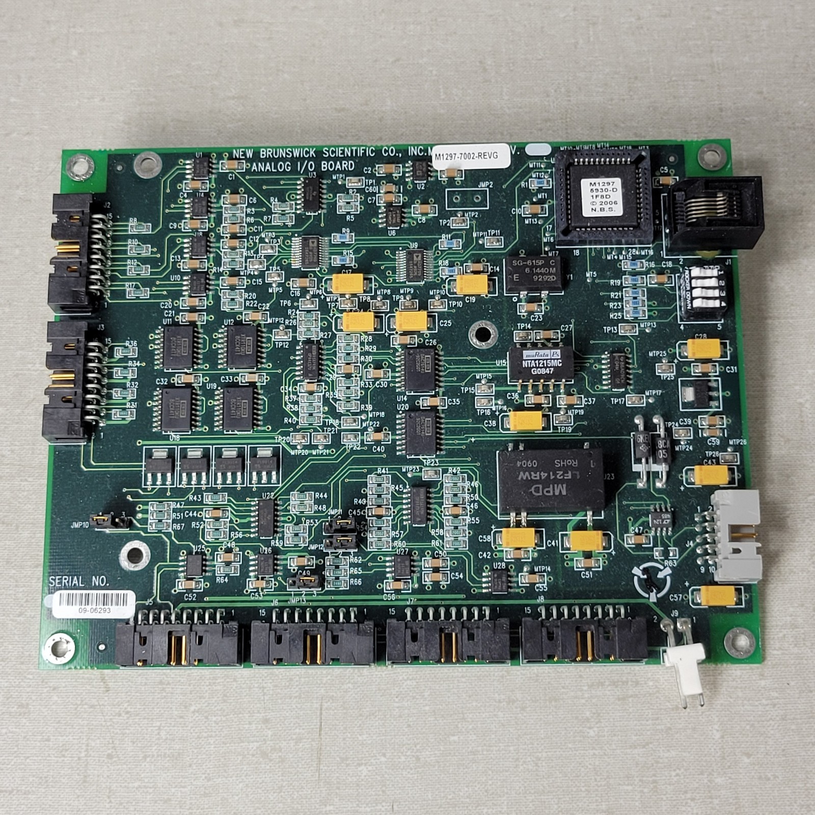 Eppendorf New Brunswick M1297-7002 Rev G Analog I/O Board for CelliGen BLU Biore