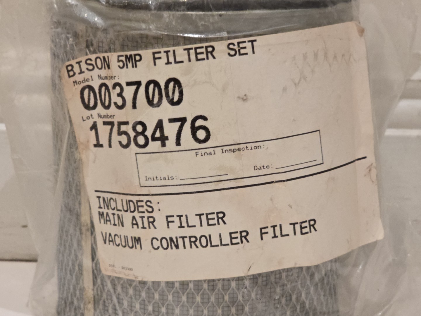 Filter Kit VPK117 for Dental-EZ Bison 3, 5, 7, 9 – OEM 00370 (2 Filters SET)