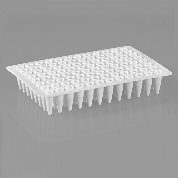 Biologix 96 well PCR Plates – 0.1ml, Clear/White color, 10 Pcs/Pack, 100 Pcs/Cs
