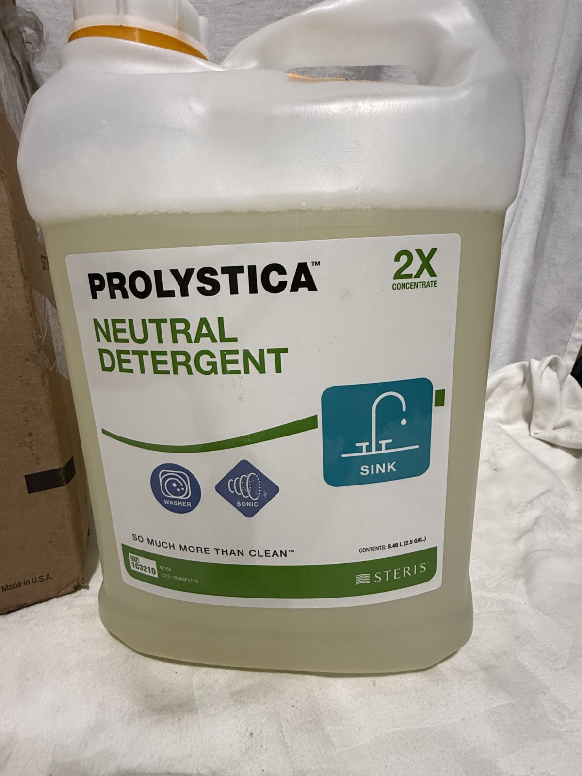 Steris Prolystica 2X Concentrate Neutral Detergent 2.5 Gal 1C3210 Degreaser New