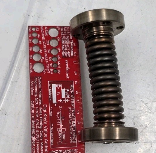 3″x 1.33″ ULTRA HIGH VACUUM MDC CF FIXTURE FLEXIBLE COUPLING BELLOWS AS IS