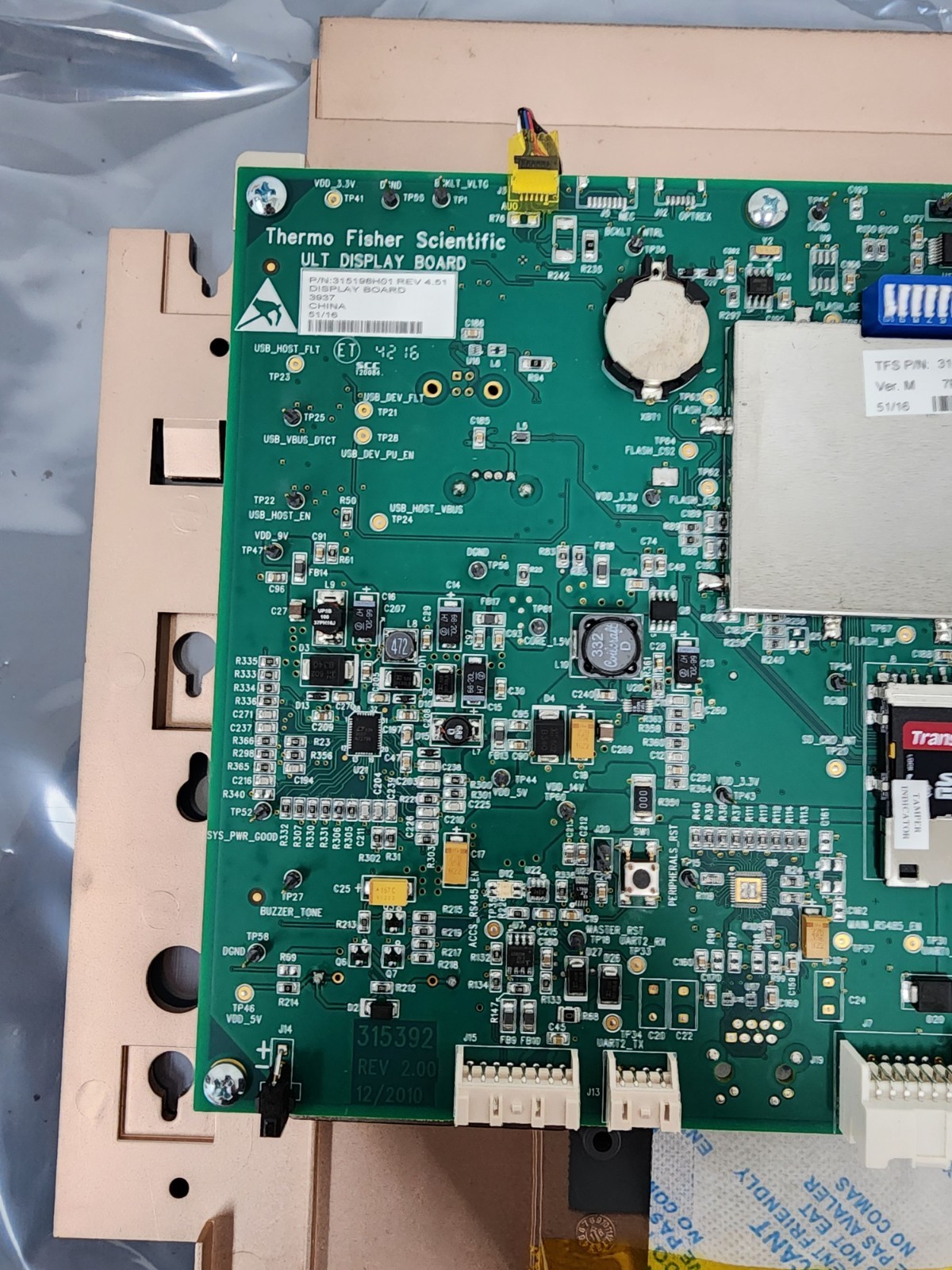 New, Thermo Fisher Scientific ULT Display Board 315198H01 Rev 4.51 Touch Screen
