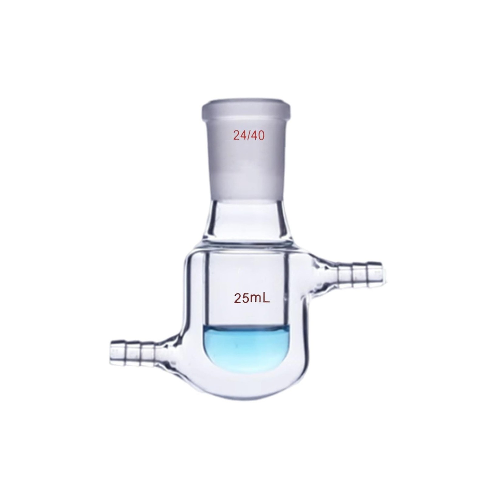 25ml,24/40,Single Neck,Jacket Glass Flask,Reaction Vessel,Lab Reactor