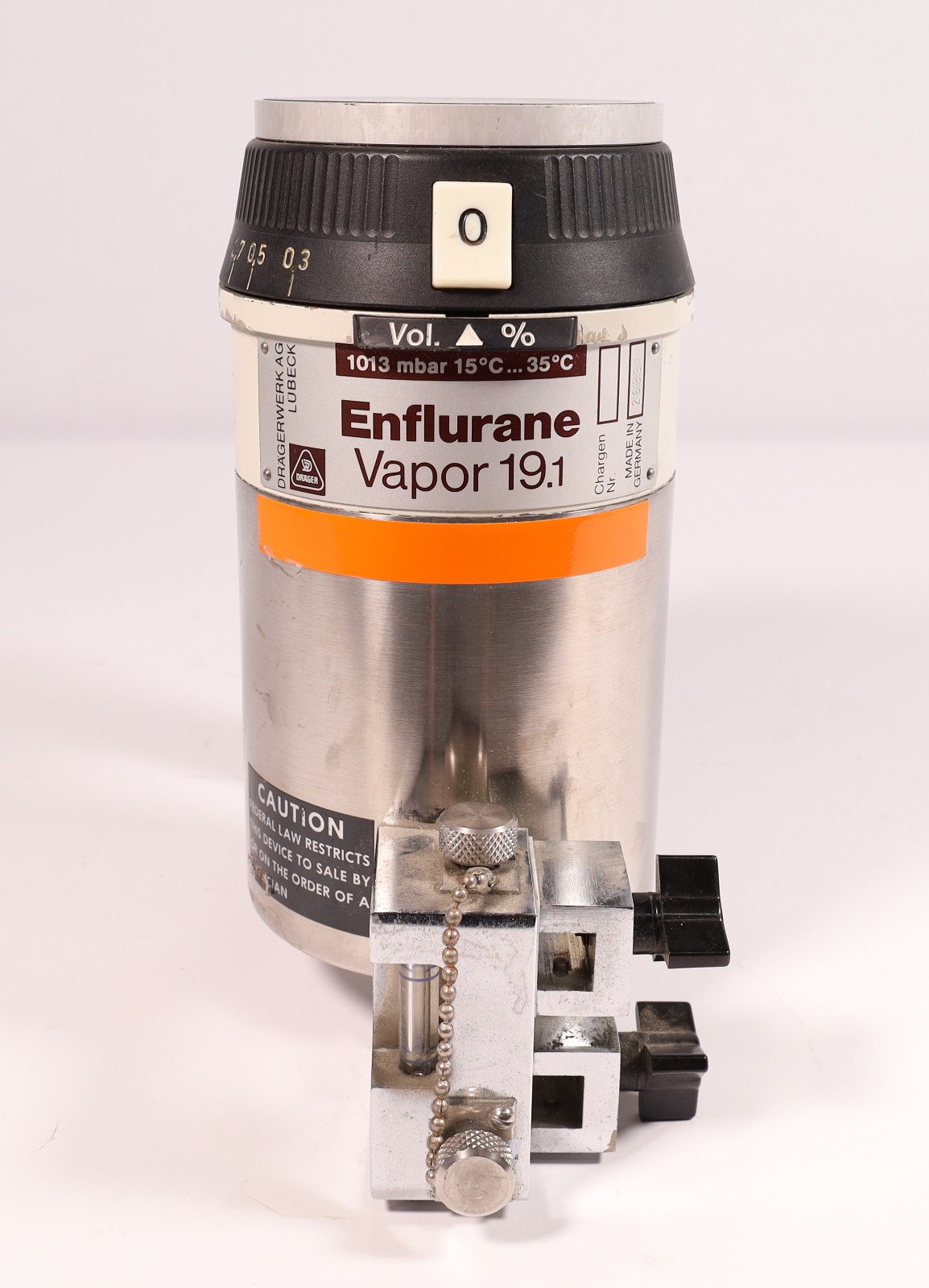 North American Dräger Enflurane Vaporizer 19.1