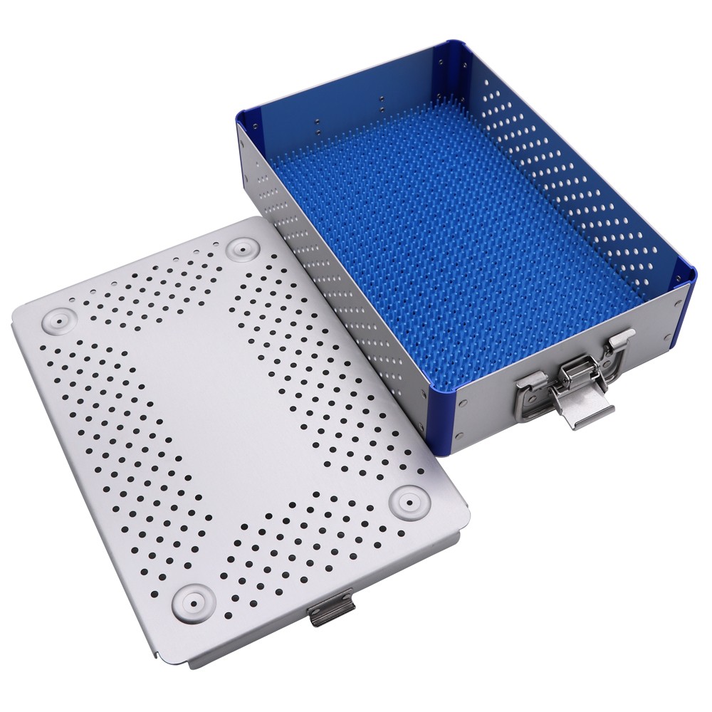 Medical Aluminium Surgical Instrument Disinfection Box 300mm*200mm*70mm