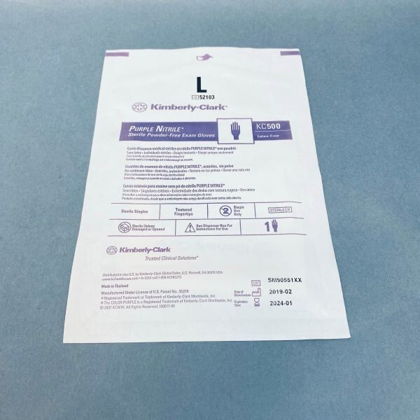 Kimberly Clark Nitrile Exam Gloves Sterile Large Individually Sealed 70 Gloves