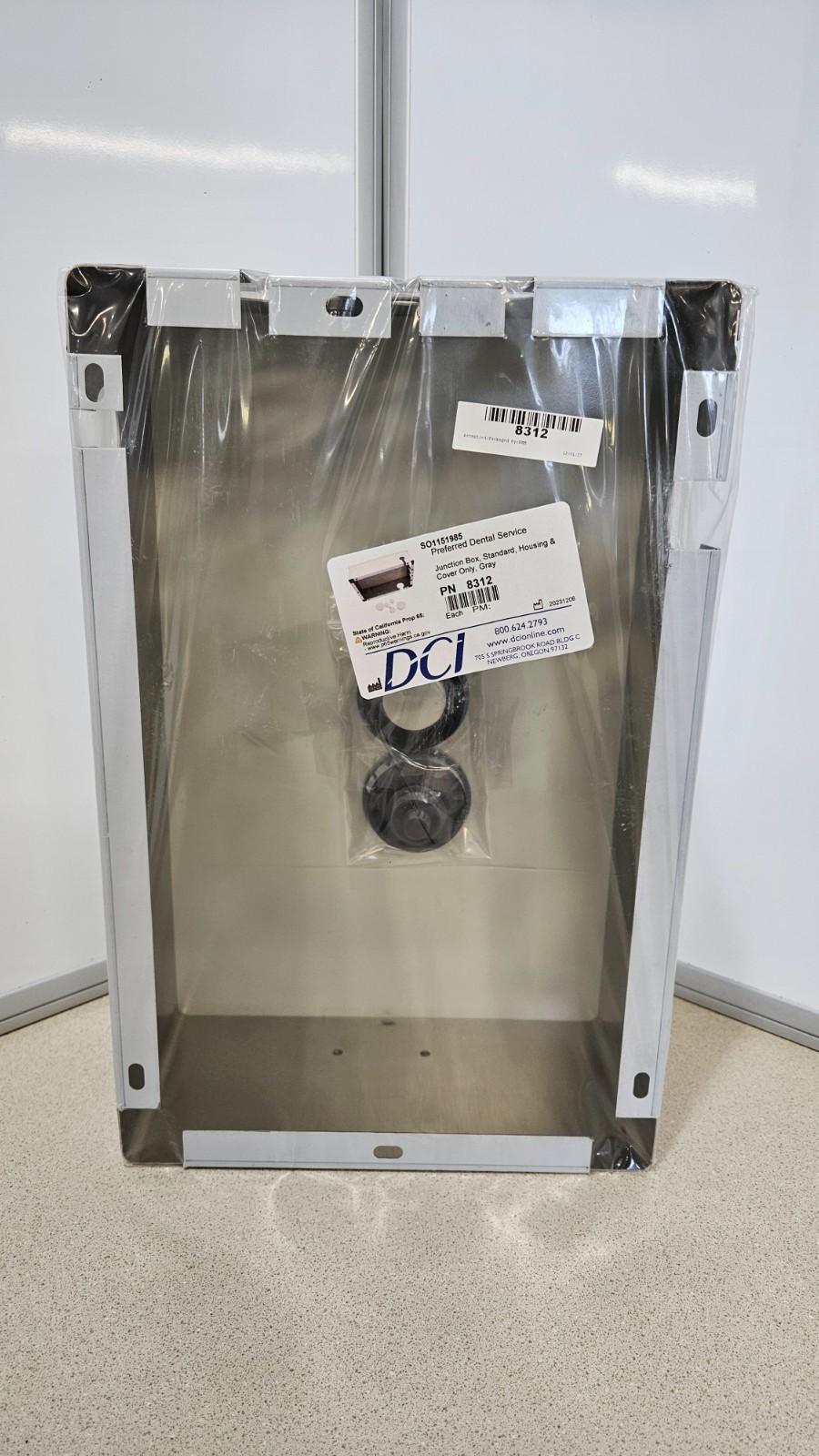 NEW DCI 8312 Treatment Room, Utility Center, Housing Only, J Box, Gray 1/INV