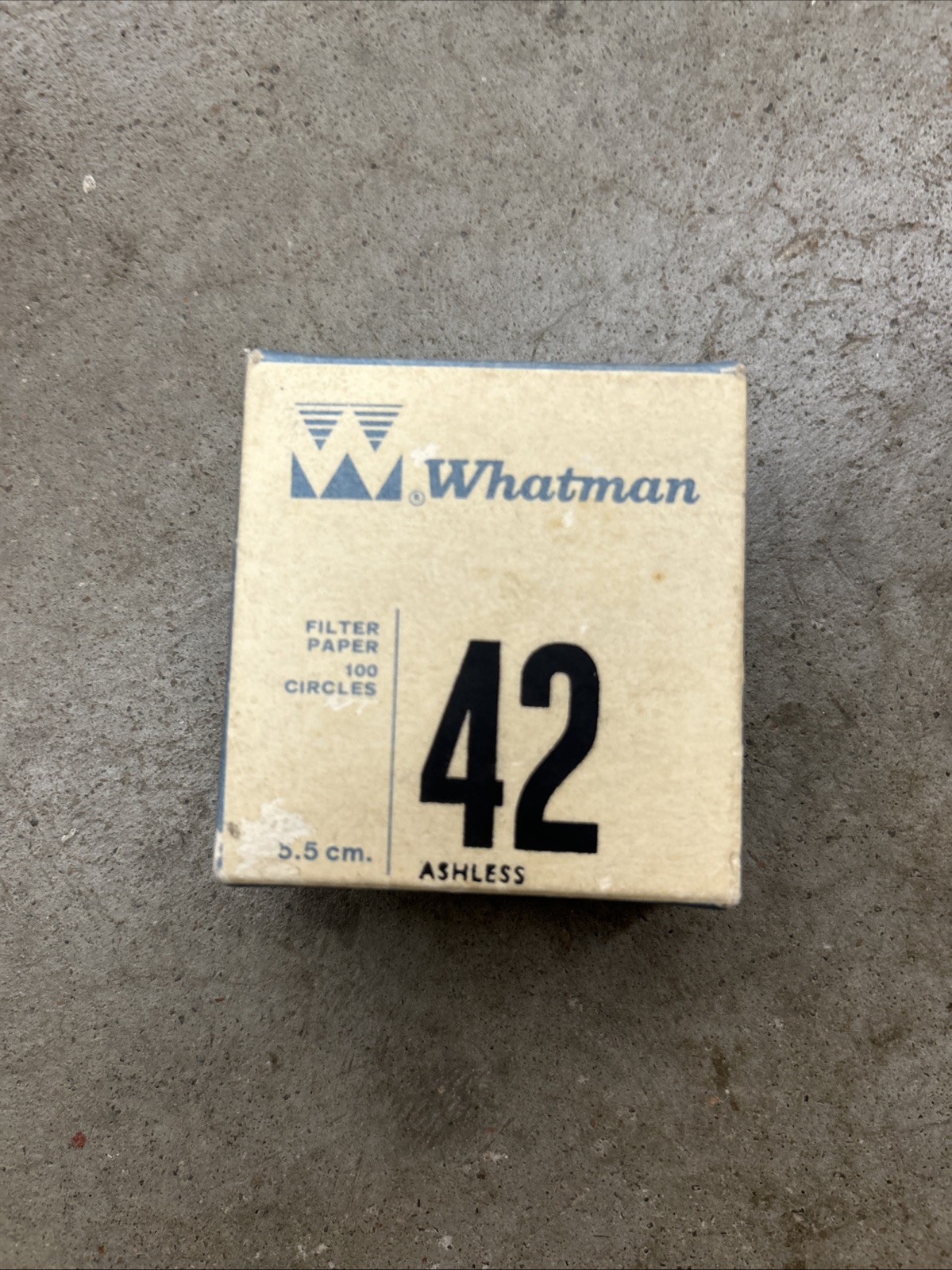 42 Whatman Filter Paper; 5.5cm 100 Circles