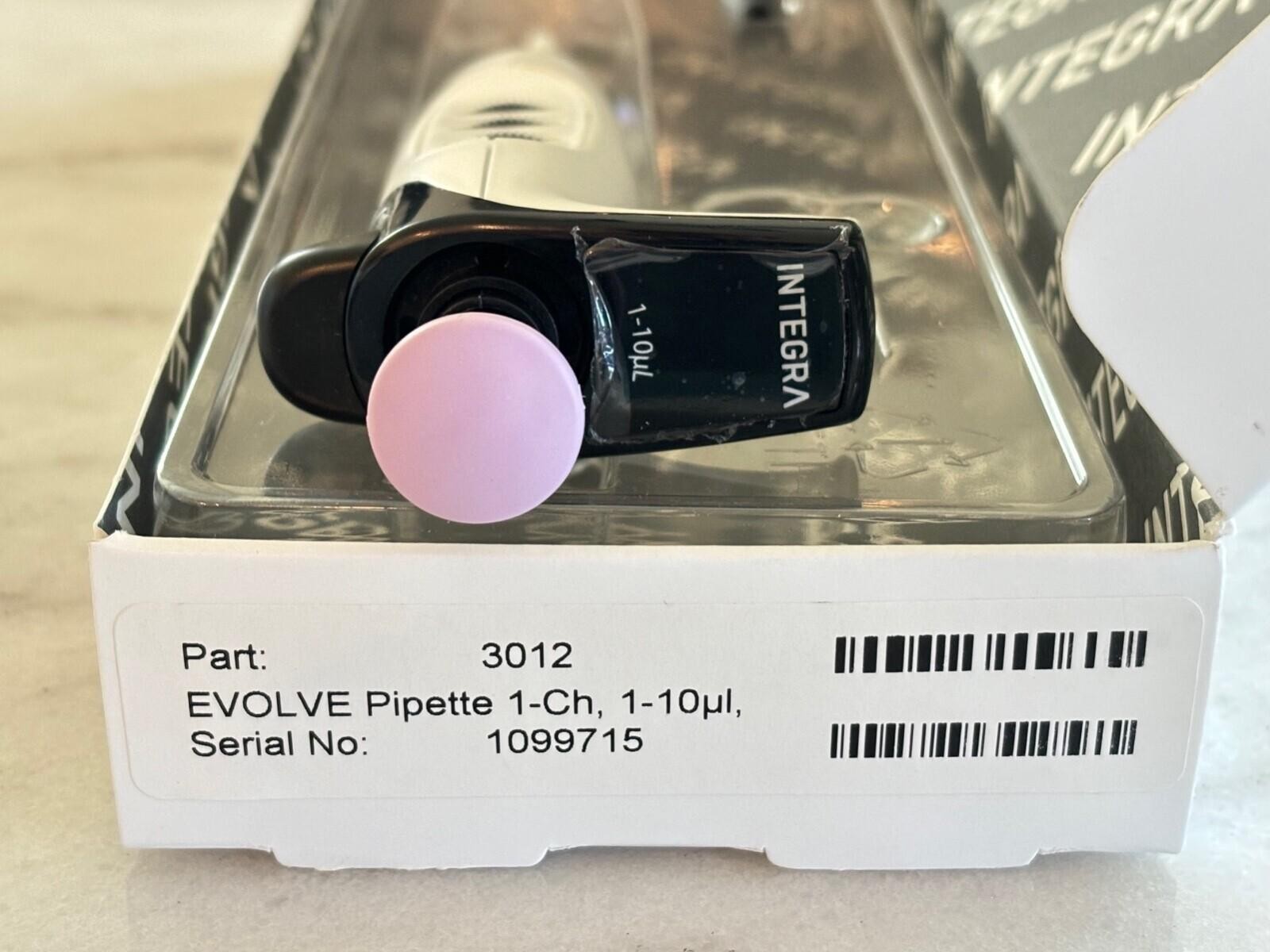 New INTEGRA Biosciences EVOLVE Manual Pipette #3012, 1-Channel, 1-10uL