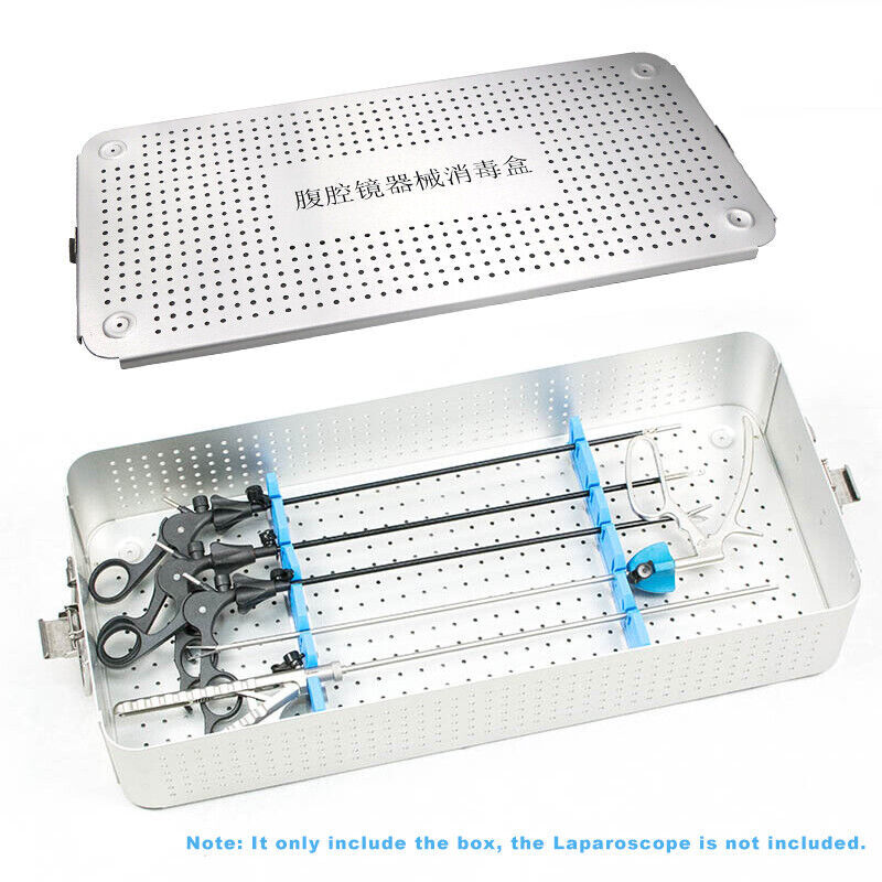 Laparoscopic Instruments Sterilization Casette Tray Case Aluminum Storage Box