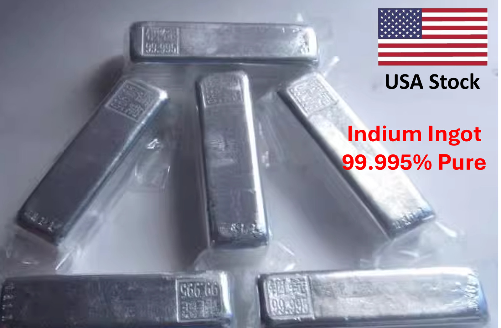 High Purity Indium Chunk Nugget Ingot In Research Grade 99.995% Pure 20g