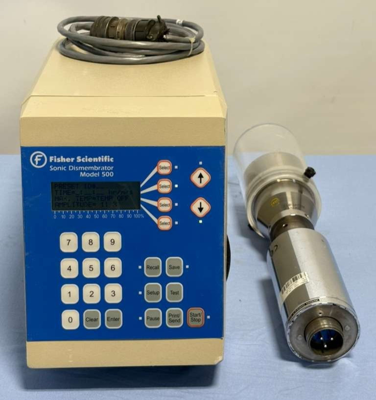 Fisher Scientific 500 Sonic Dismembrator 100-132-894 w/ Branson Converter 102C
