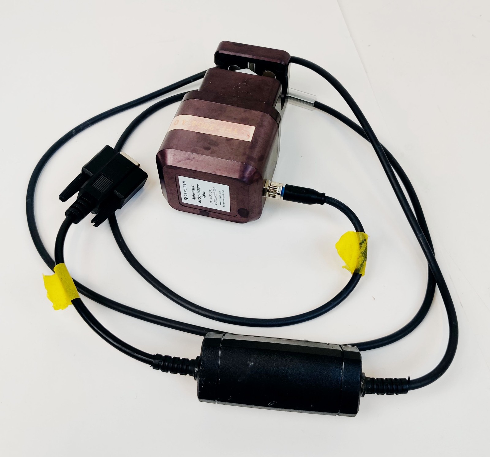 Repligen Backpressure Valve 3/16″- 5/8″ OD ACPC-U40 w Cable KrosFlo TFF System