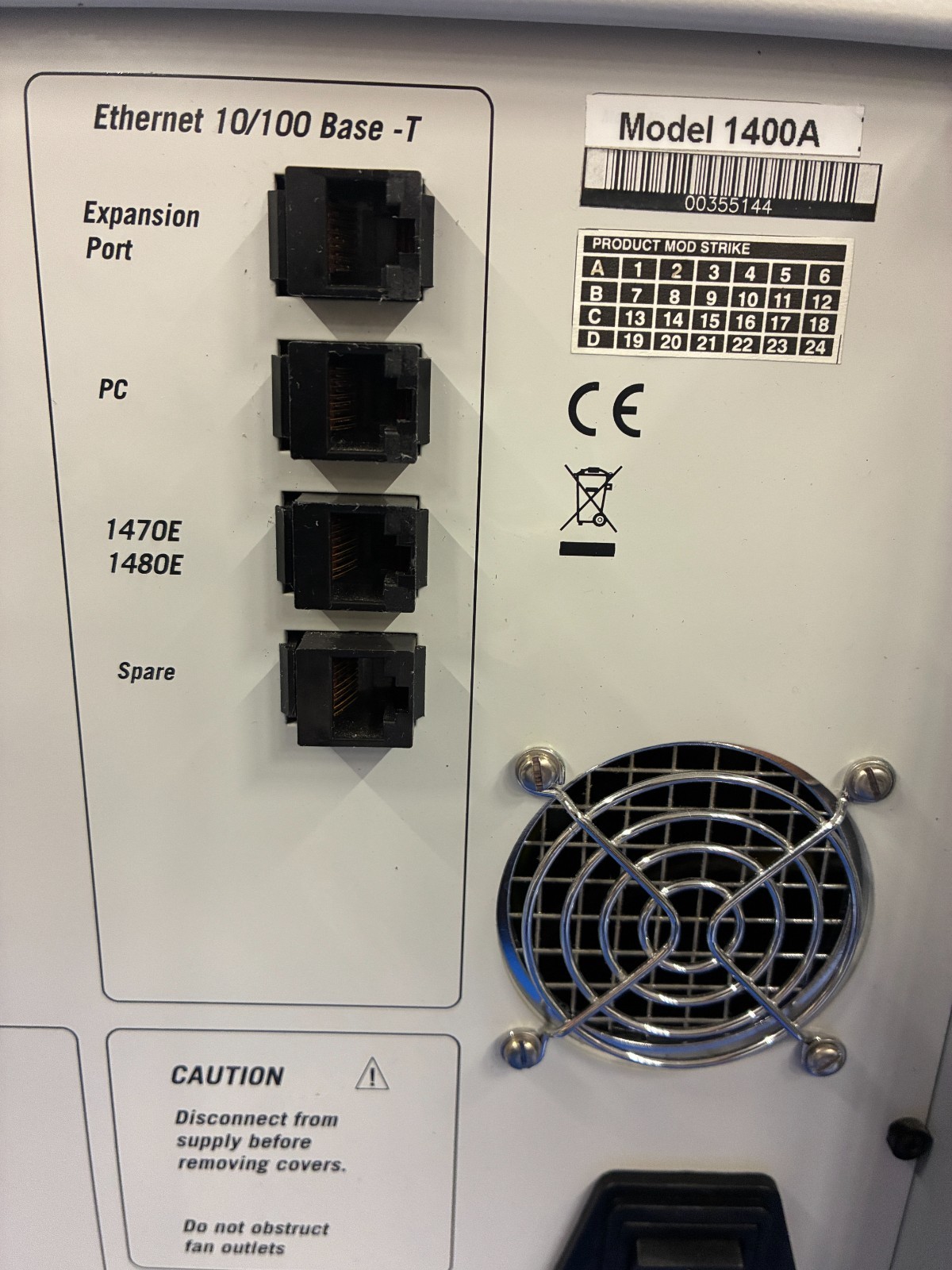 15575 Solartron Analytical 1400 / 1470E cell test system w/ 1455A frequence resp