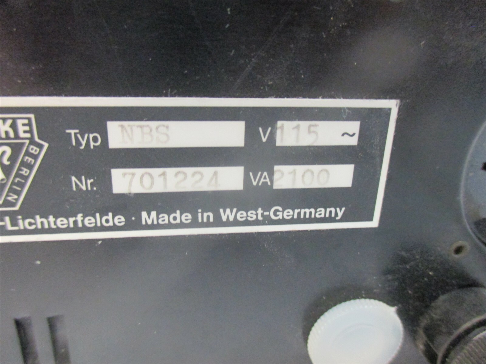 Haake R20 Laboratory Variable Heating Control Berlin West Germany Lab Unit