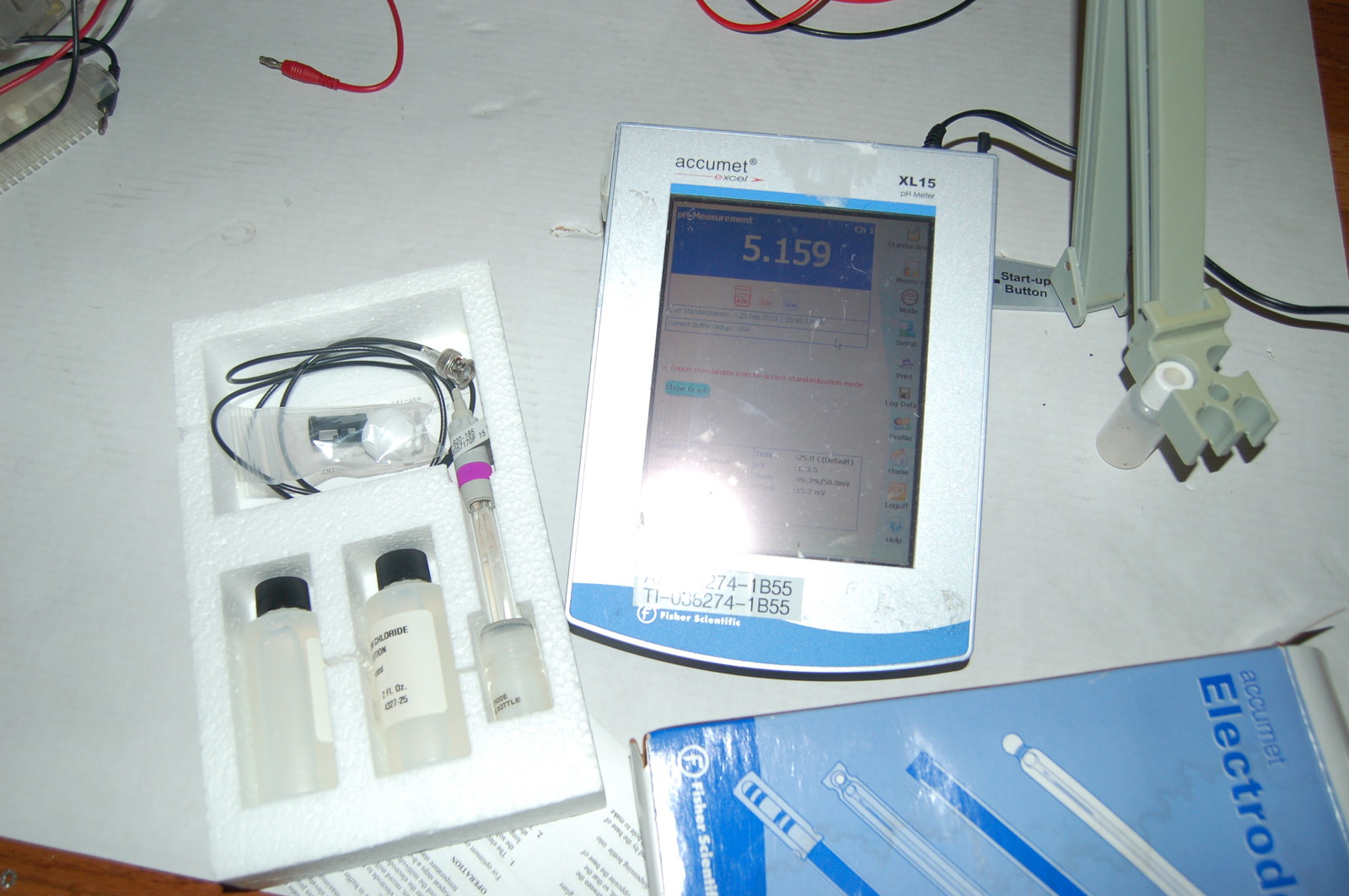 Accumet excel pH meter XL15 New AccuTupH+ combination pH electrode 113-620-