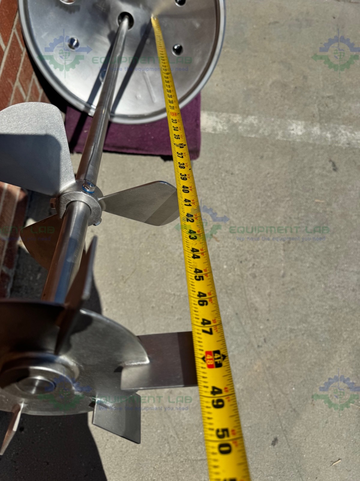 Unknown Brand 300 Liter Mixing Tank w/ Lenze 3 Phase Motor, Impeller