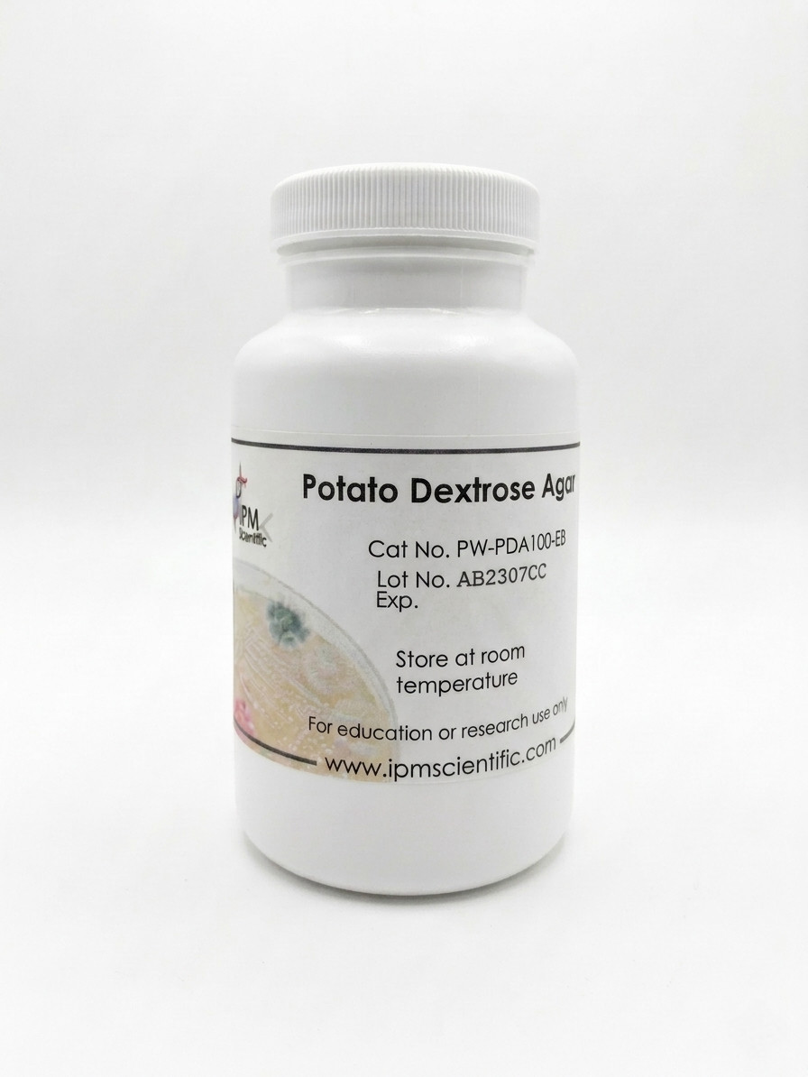 PDA Agar 100 Grams-Powdered Potato Dextrose Agar, Bottled, PDA- IPM Scientific