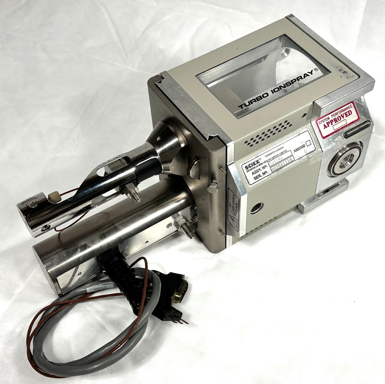 ABS Sciex Qstar XL Turbo Ionspray Module Source 019296 Mass Spectrometry Source