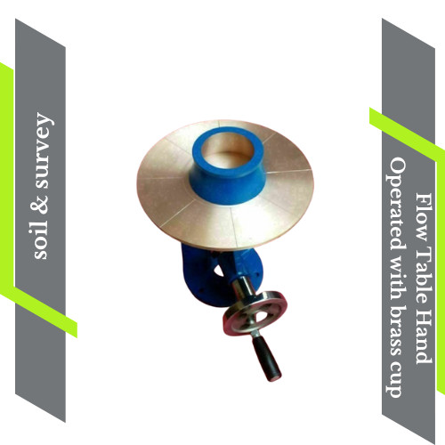 Flow Table Hand Operated with brass cup Lab Equipment
