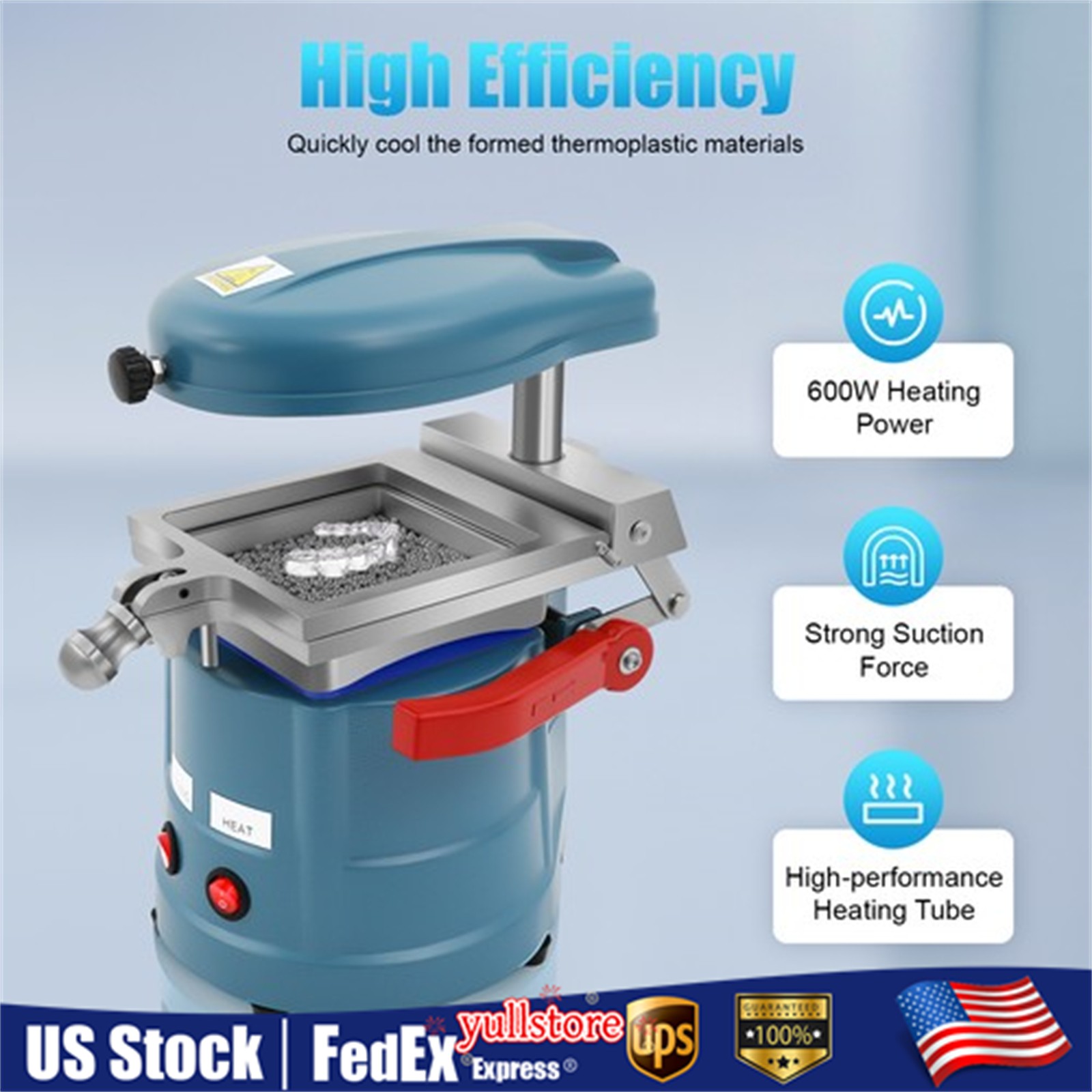 Dental Vacuum Molding Forming Machine Former Heat Thermoforming Lab Equipment