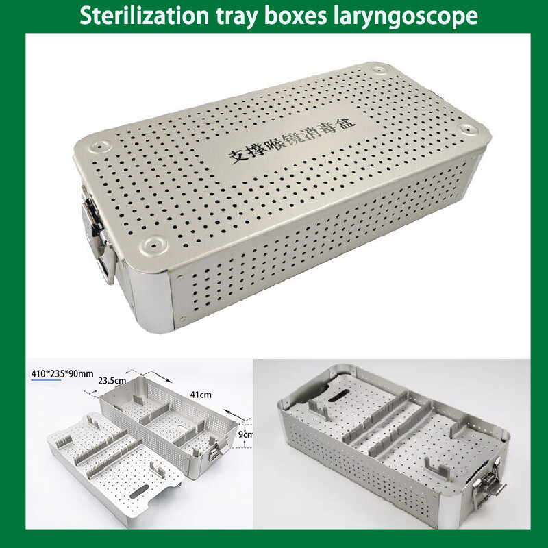 laryngoscope sterilization tray box case surgical medical instrument tray box