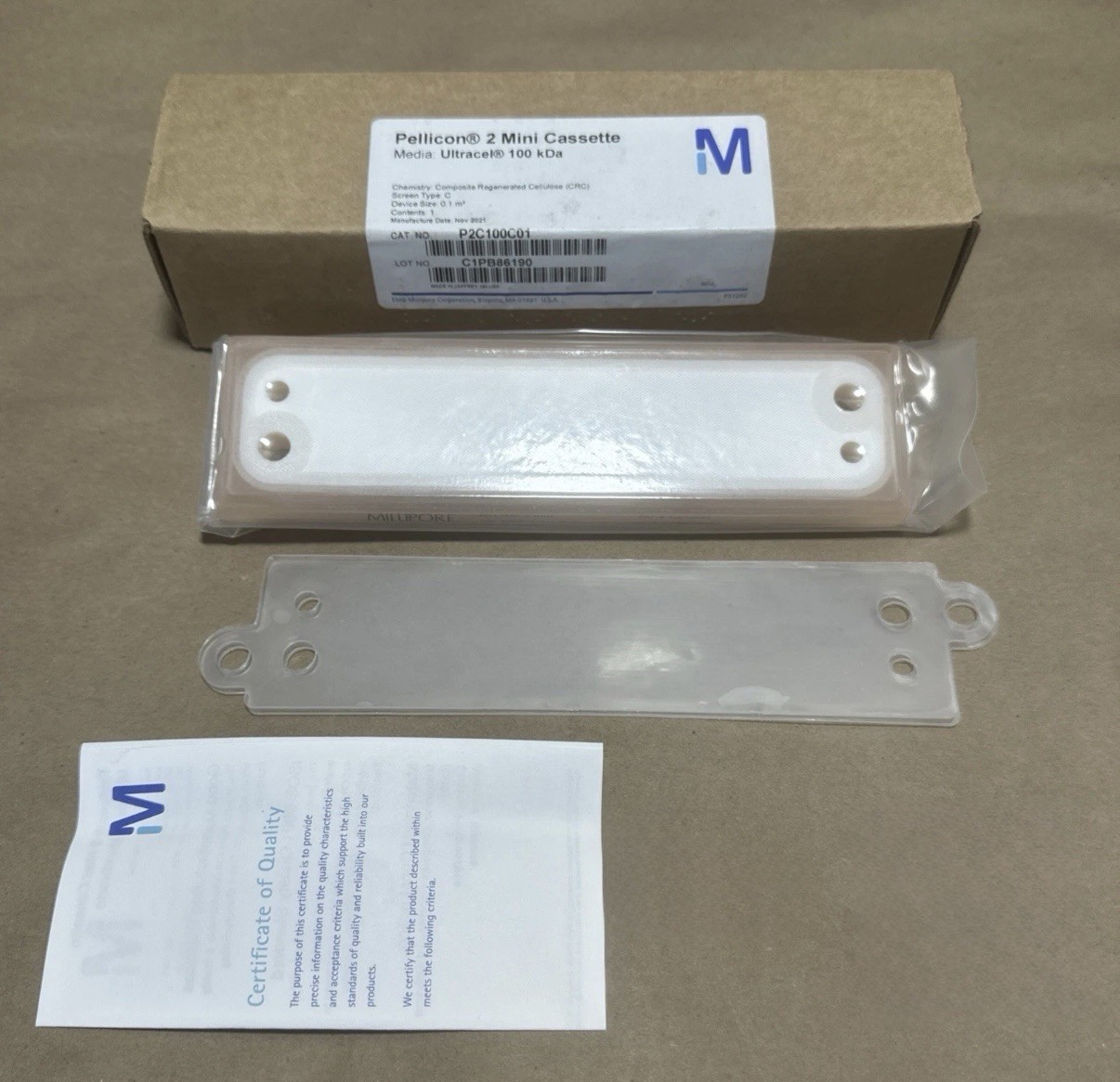 BRAND NEW- Millipore Pellicon 2 Mini Cassette Ultracel 100 kDa P2C100C01 🇺🇸