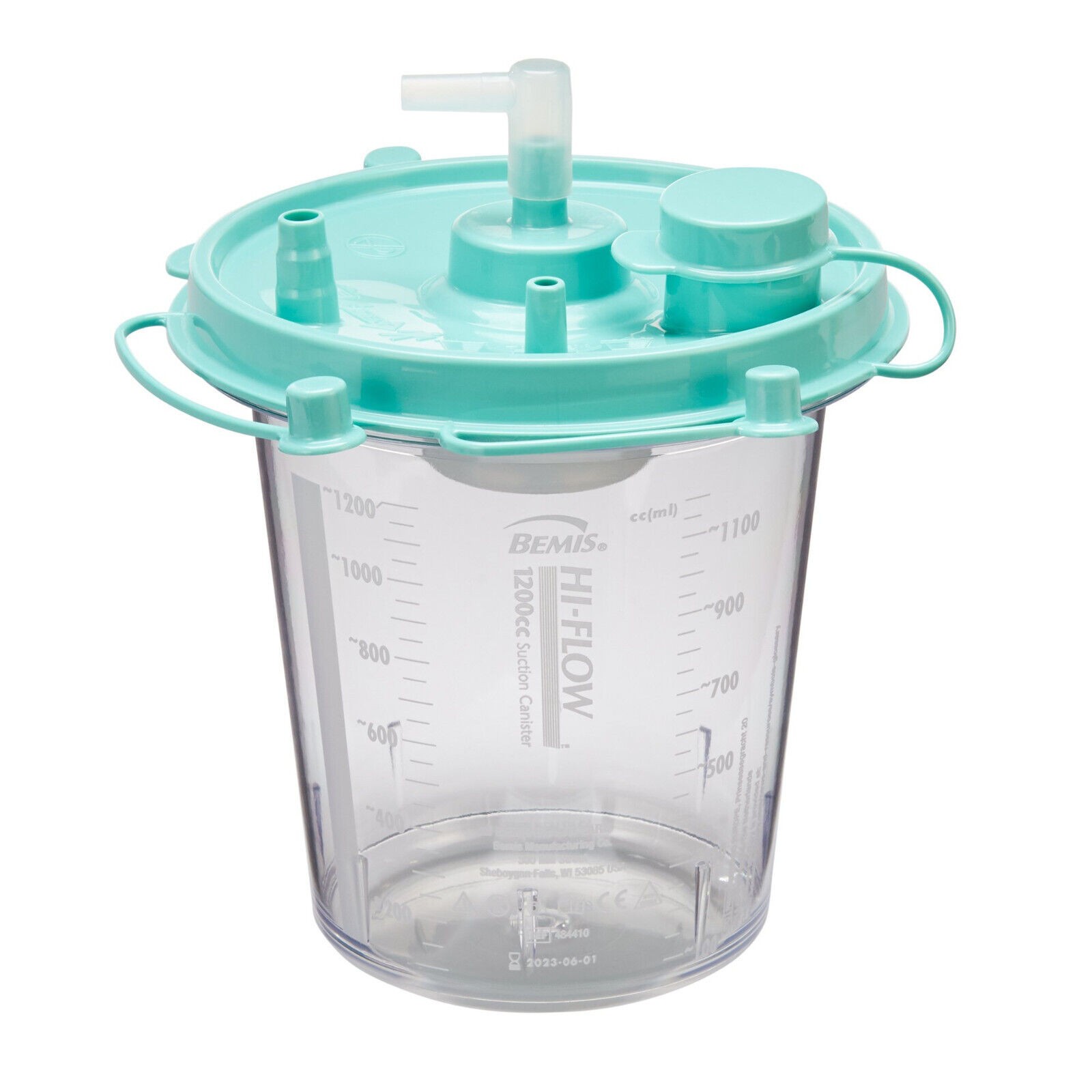 Bemis 1200 CC Suction Canister Hi-Flow 1200 mL Pour Lid