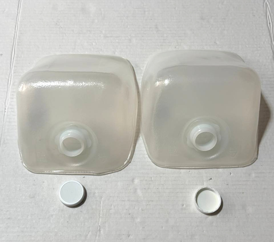 Lot of 2 FISHER SCIENTIFIC LDPE Cubitainers 4 Liters