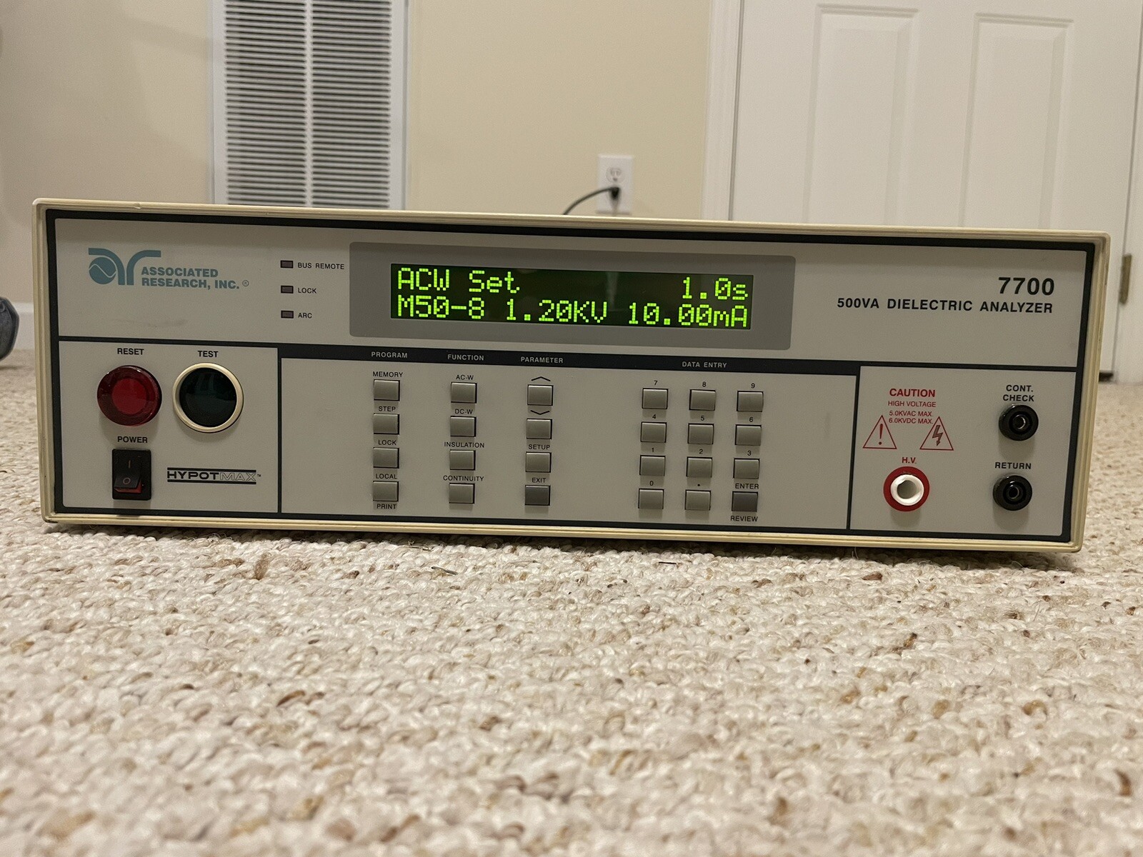 Associated Research 7700 HYPOTMAX 500VA Dielectric Analyzer