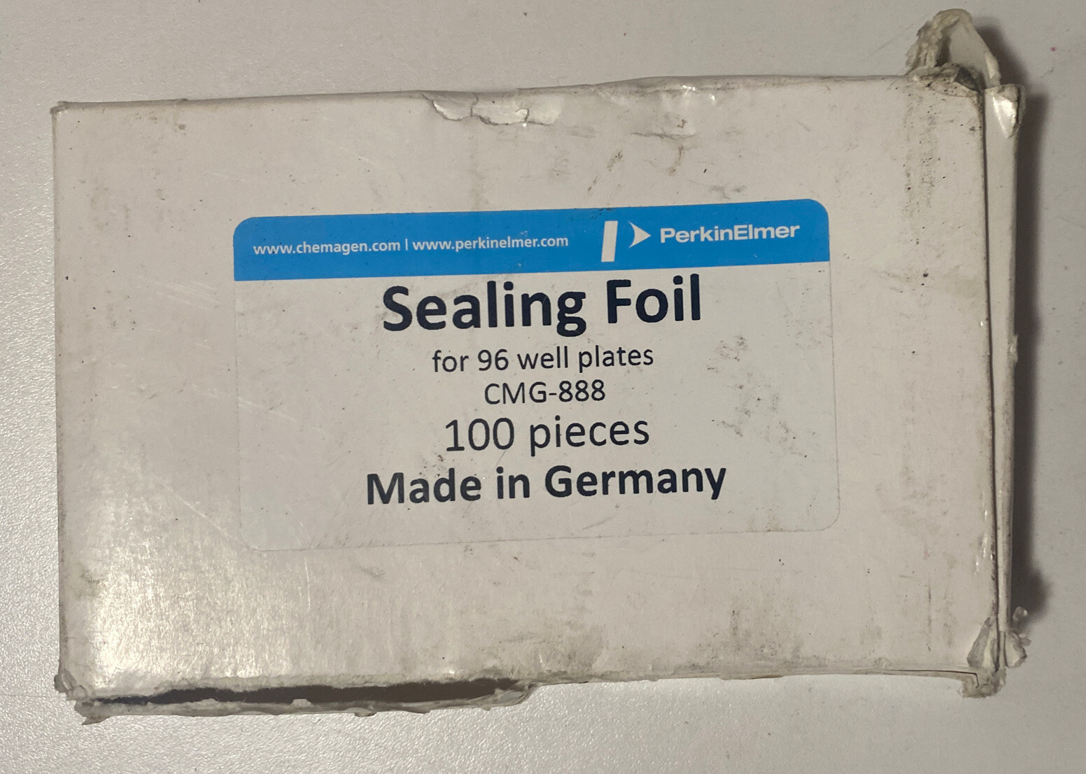 Perkin Elmer Sealing Foil for 96 Well Plates CMG-888 100 Pieces Made in Germany