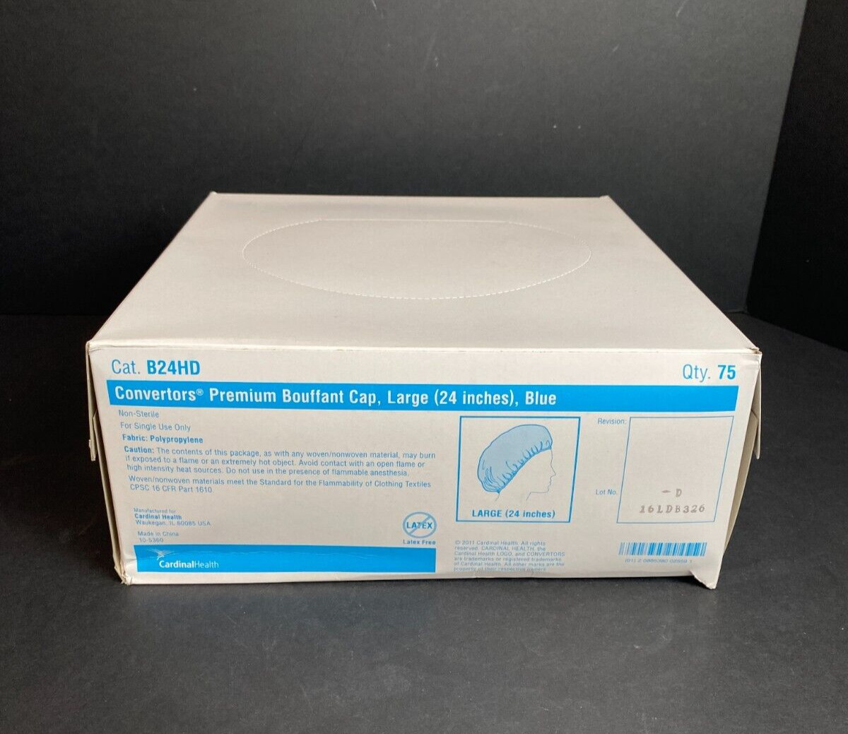 Cardinal Health Bouffant Cap Large 24 in. Total of 750 Caps