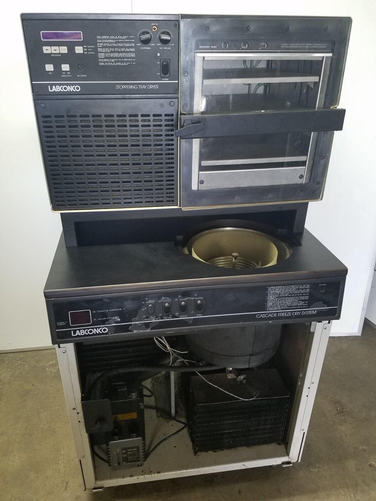 Labconco Lyphlock 12 Cascade Freeze Dry System & Stoppering Tray Dryer ~Repair