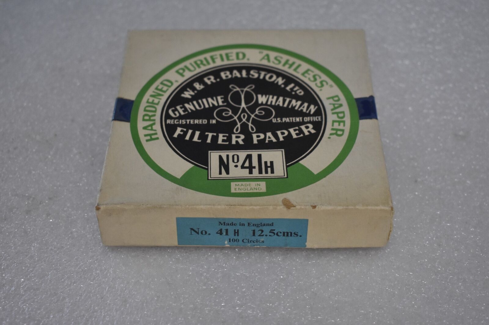 WHATMAN FILTER PAPER NO. 41H 12.5cms. FOR CHROMATOGRAPHY (LOT OF 100)
