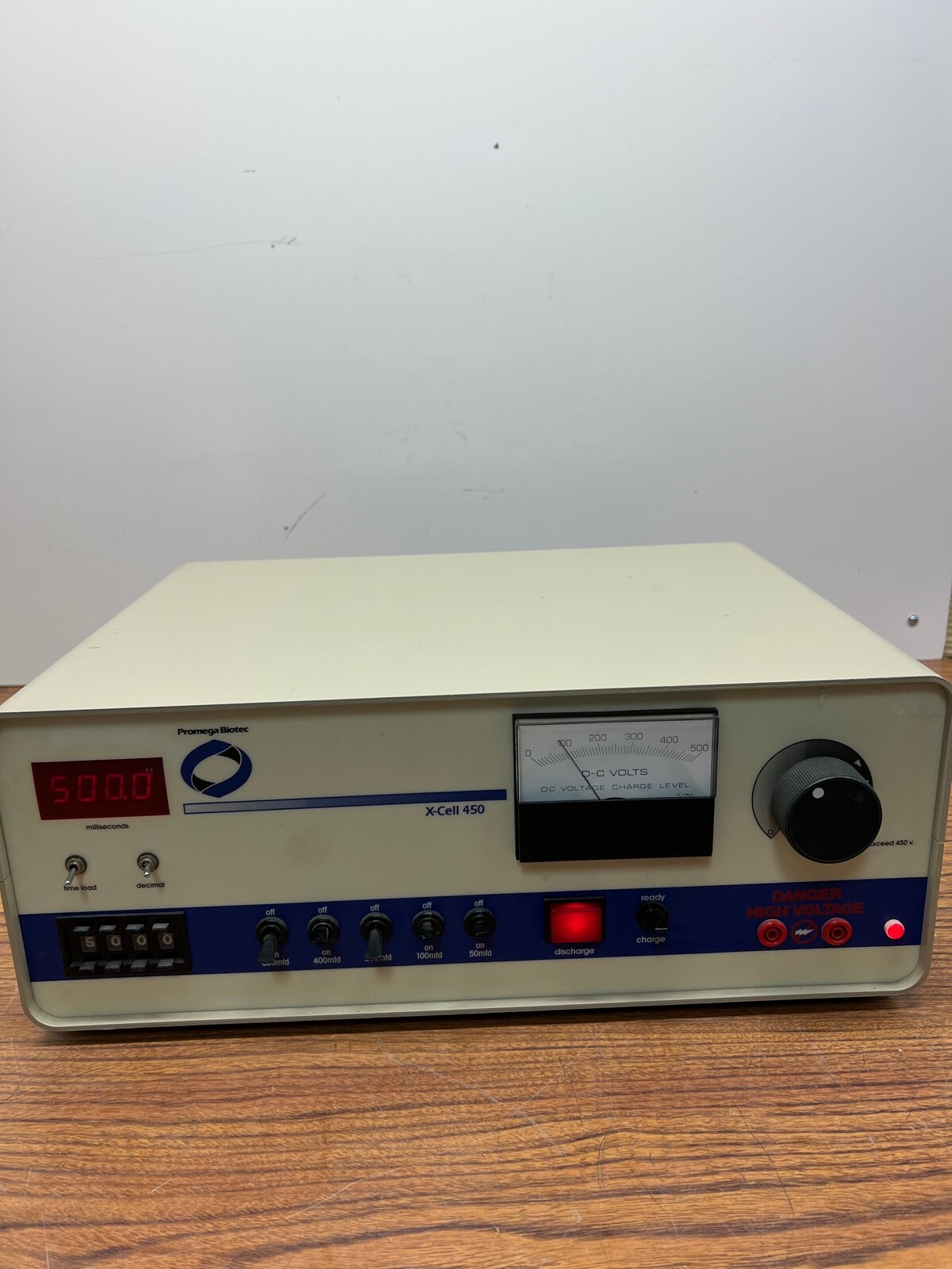 PDS Promega X-Cell 450 Electroporation System w/ Manual