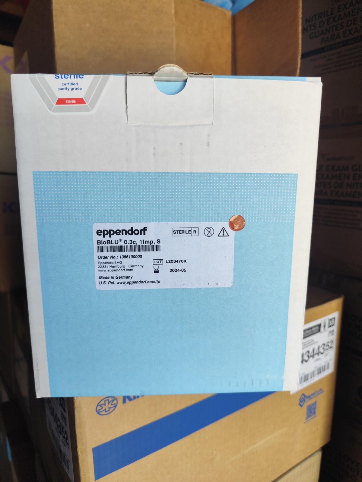 Eppendorf BioBLU 0.3sc, 1Imp, pH, S Year 2024 Open Full Box