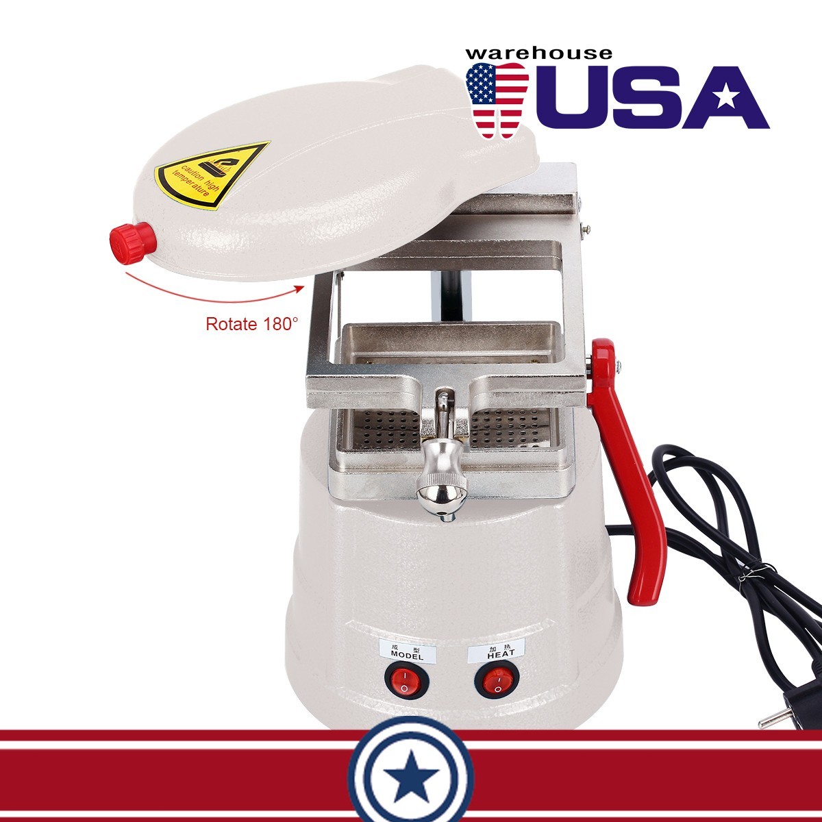 Dental Vacuum Former Lab Forming Molding Machine Thermoforming Tray Retainer