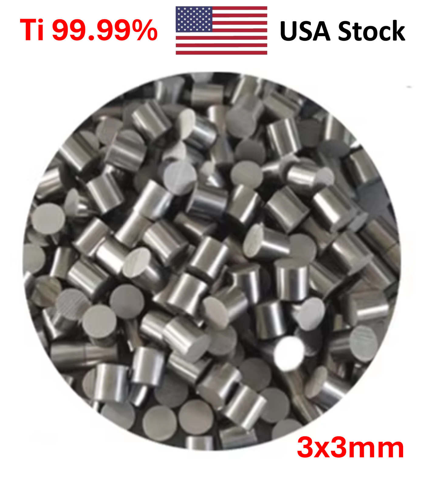 High Purity Titanium Granule 99.99% Evaporation Material 100g