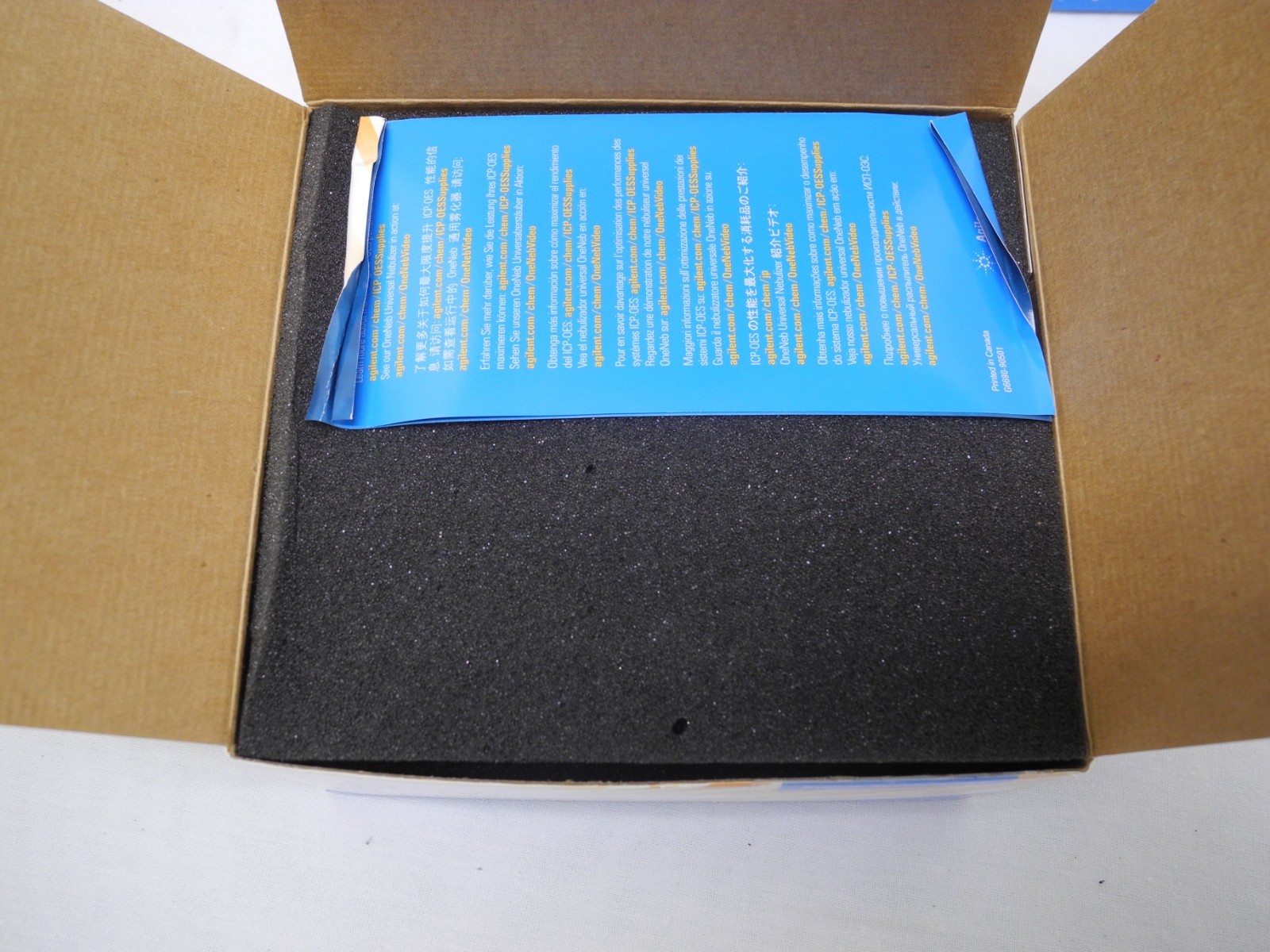 NEW AGILENT 2010081700 ICP S/CHAMBER SINGLE PASS GLASS CYCLONIC FOR ICP/OES