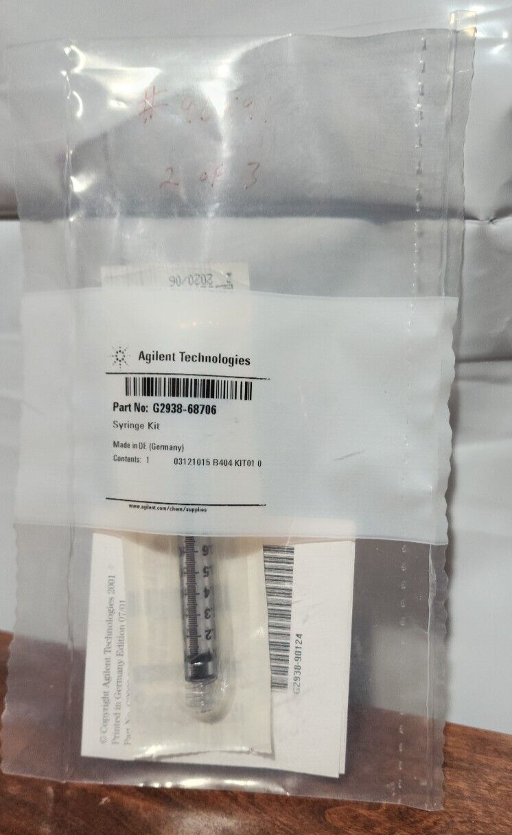 Agilent G2938-68706 Syringe Kit 2100 Bioanalyzer New Sealed, Made In Germany