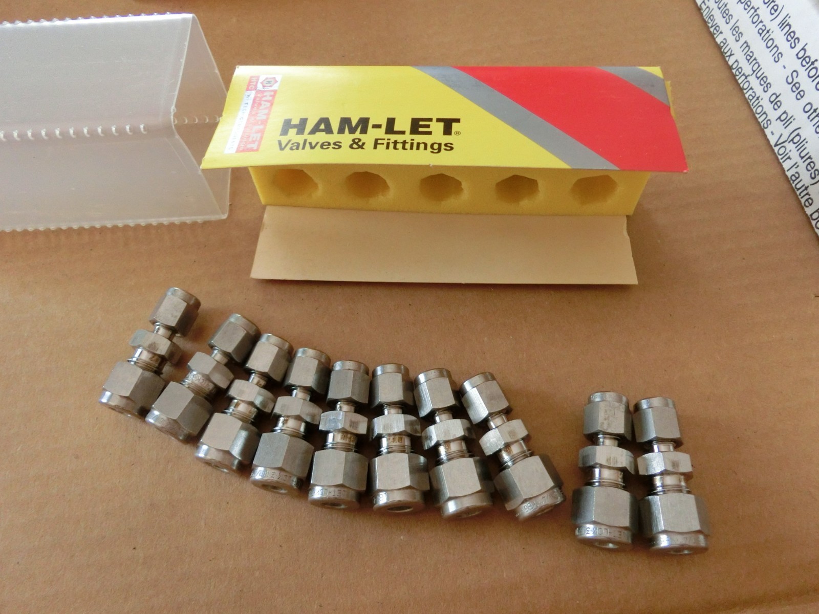 New 10 SS Stainless Steel Fitting Union: 1/8″ OD 1/4″ OD