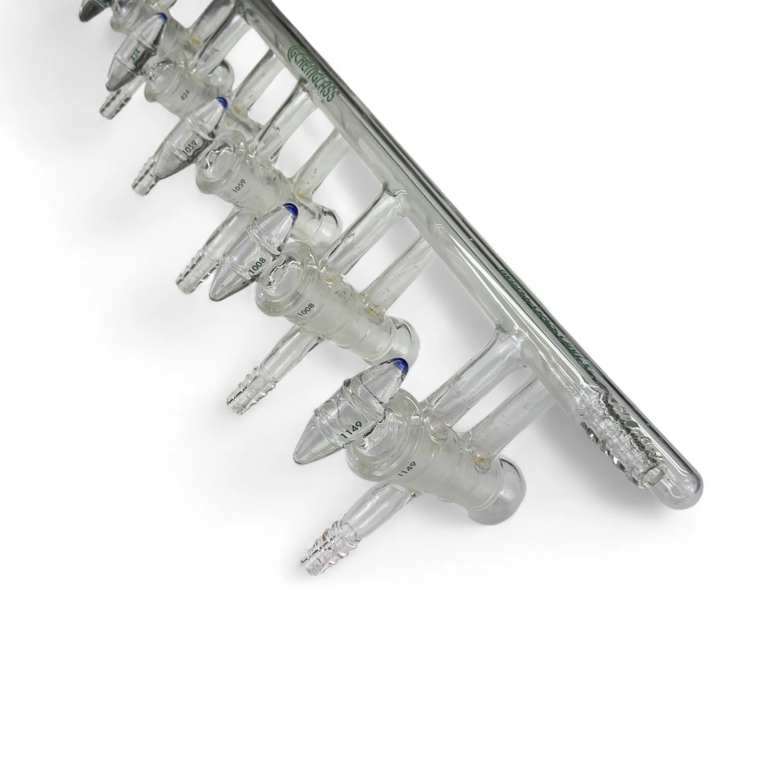 Chemglass 5 Port Vacuum/Inert Manifold 450mm Overall Width CG-4440-03