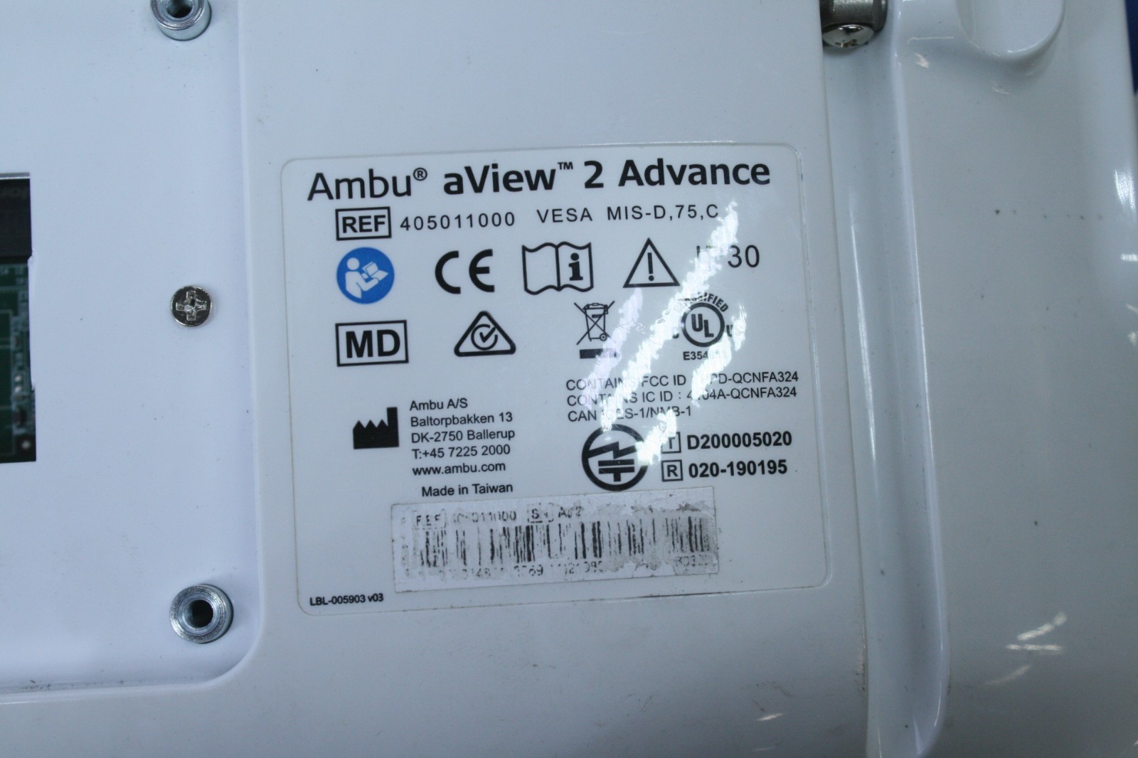 Ambu aView 2 Advance Portable HD Monitor Display Unit FOR PARTS- T7-D1